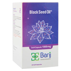 کپسول نرم روغن سیاهدانه 1000 میلی گرم باریج